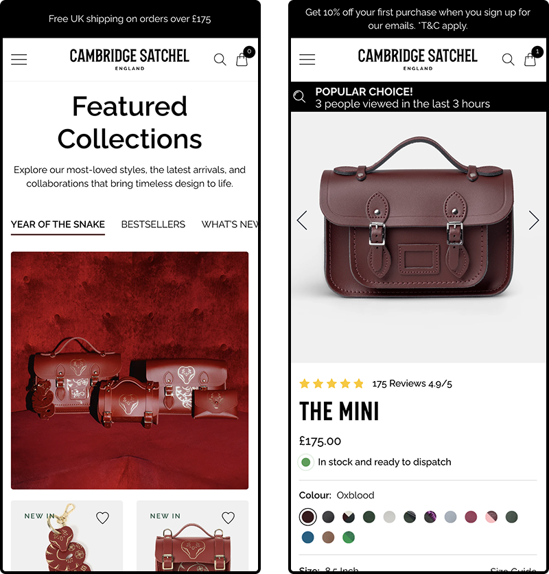 Cambridge Satchel store